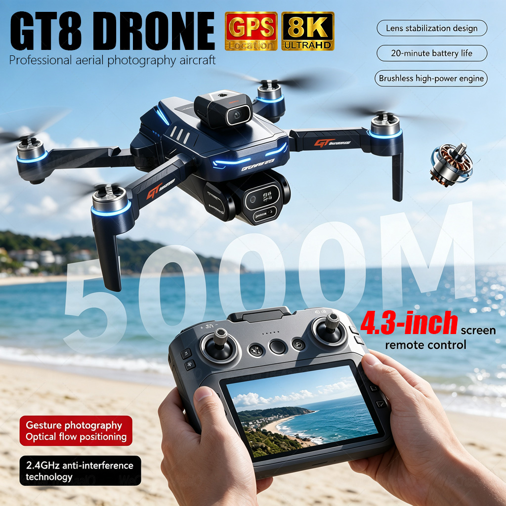 Drone Mapping - โดรน NEW GT8 HD RC 4K